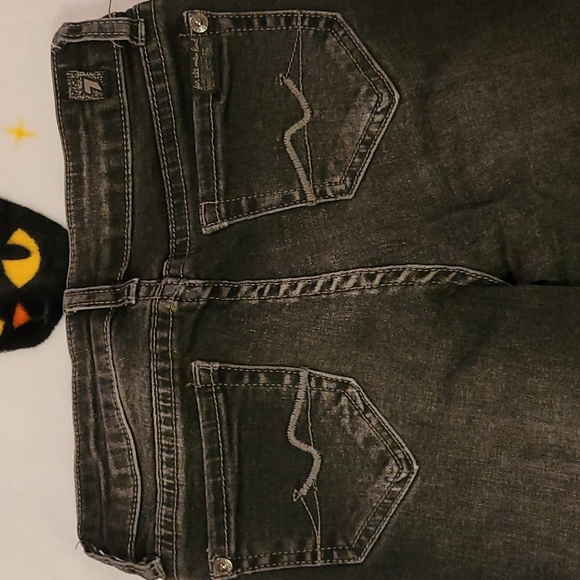 7 For All Mankind Girl's The Ankle Skinny Size 8 Black NWOT - Picture 4 of 8